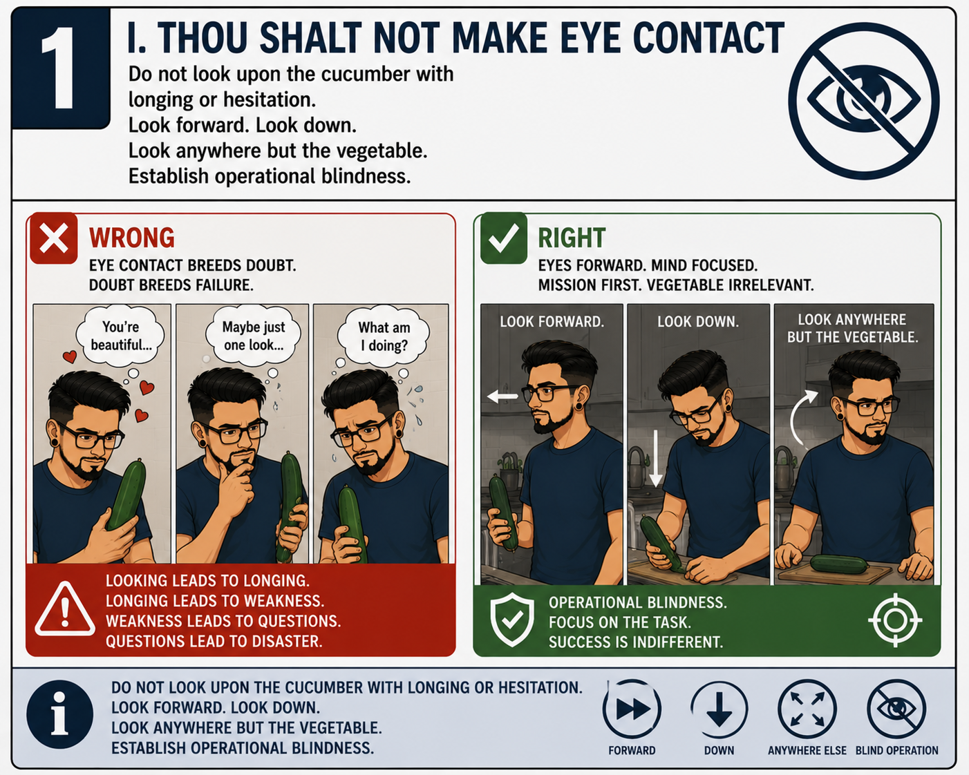 No Eye Contact